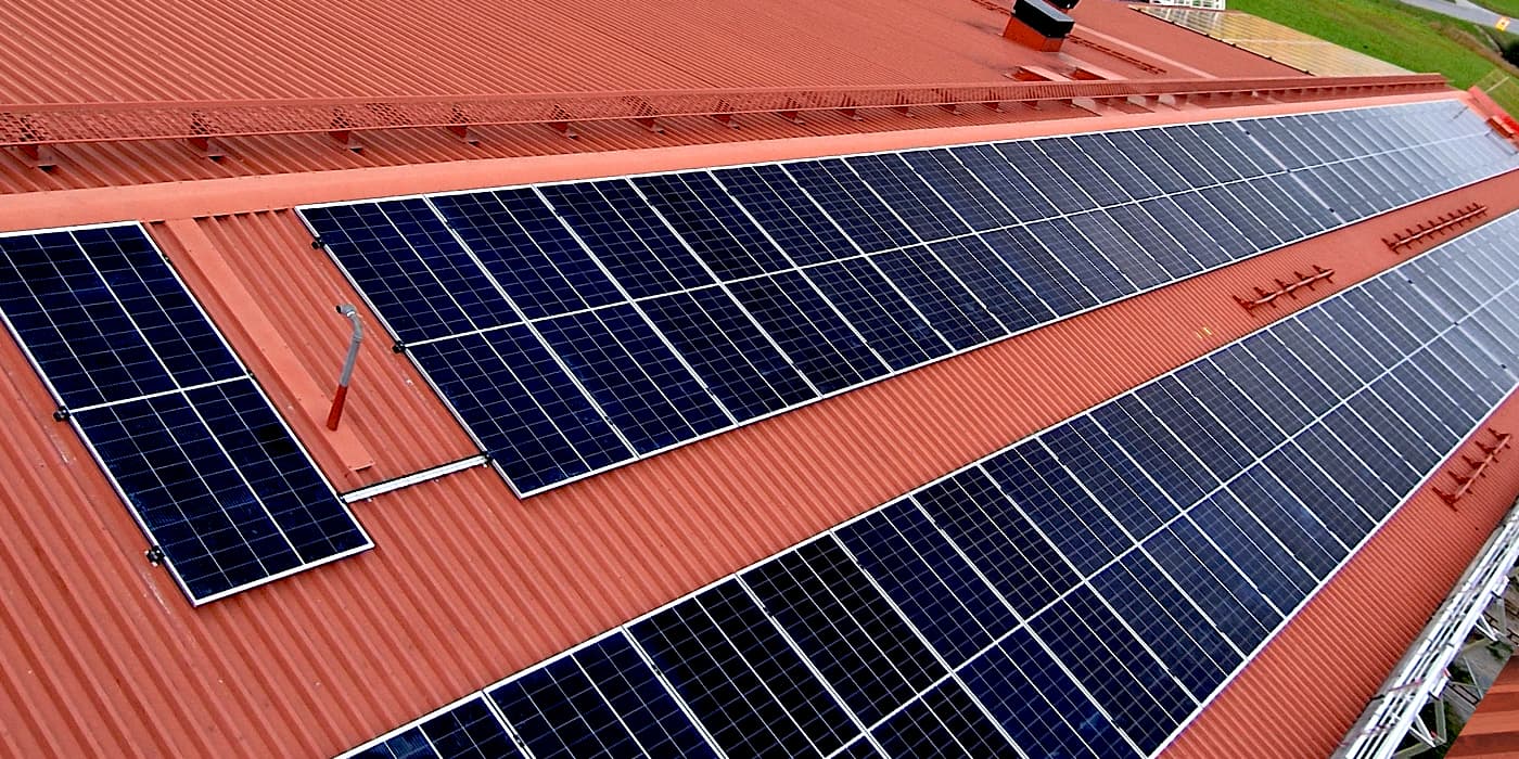 Solar installation in Kramfors, Sweden