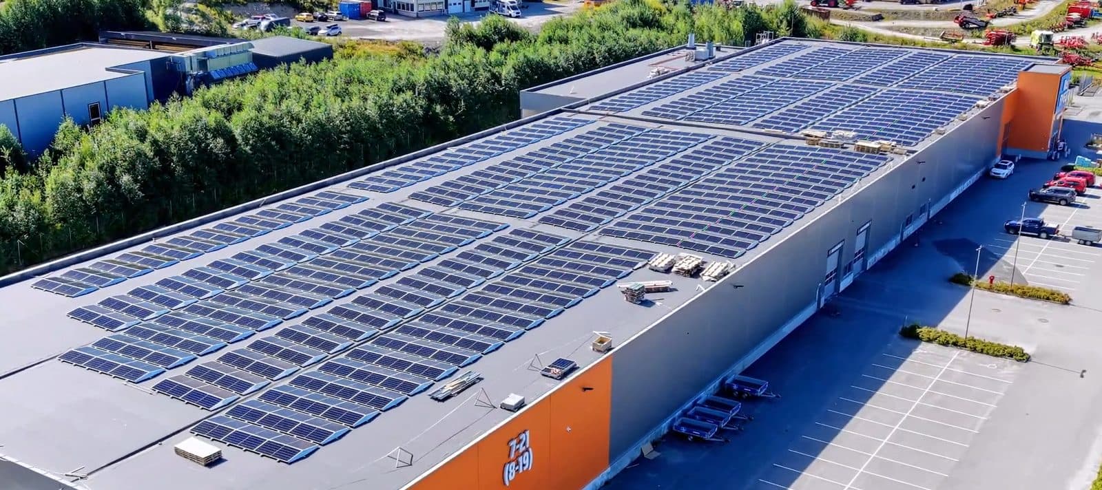 1 MW solar installation in Rudshøgda, Norway